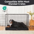 thumbnail image 3 of OhGeni Orthopedic Extra Large Dog Bed 47in, Deluxe Pet Bed for Crates, Waterproof and Washable, 25D Egg Crate Foam Pad Anti-Slip Sleeping Mat for All Size Pets Breeds, 47" x 29", Black, 3 of 8