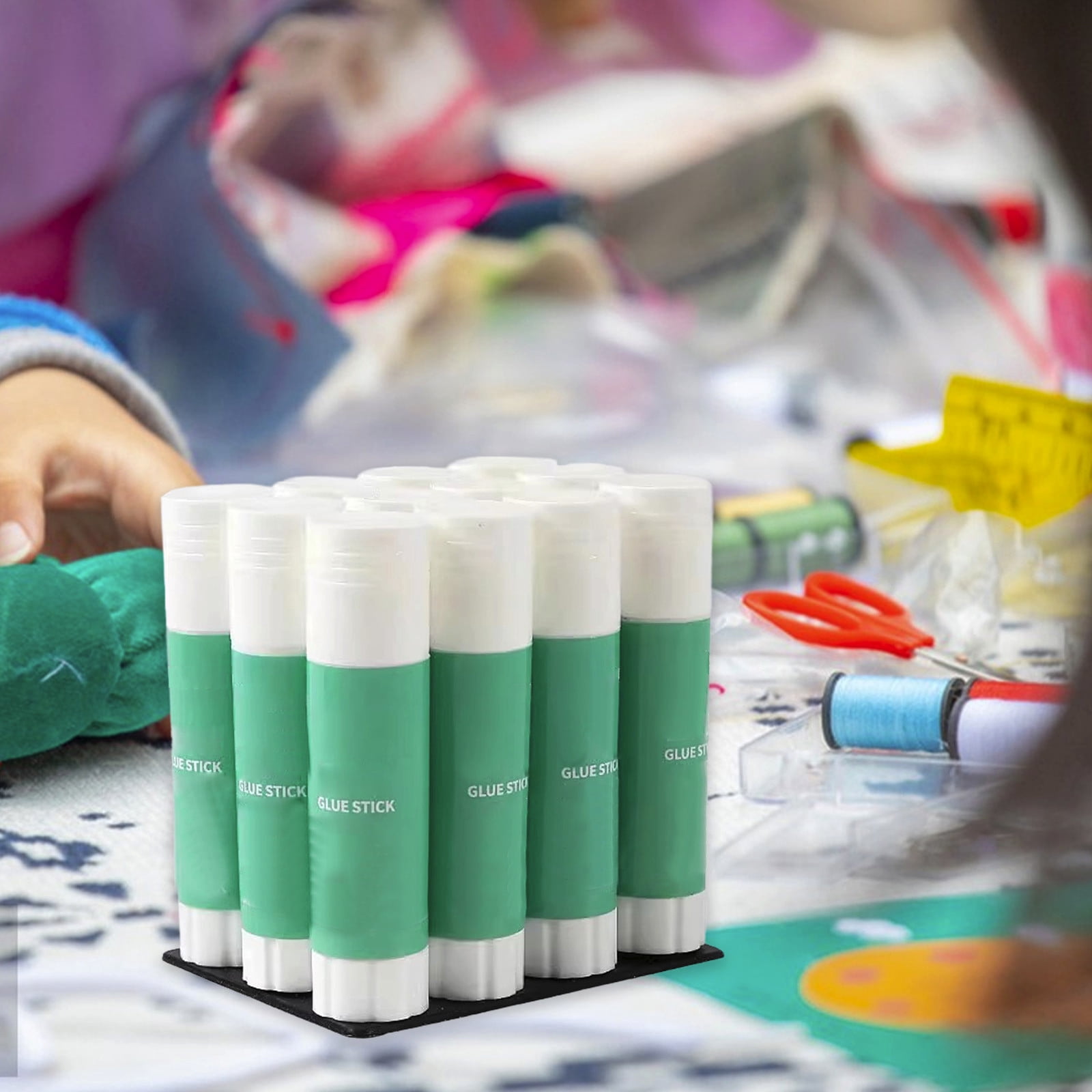 YiJuHui 60pcs White Glue Stick Bulk Washable for End of Year Crafts Home Employees Scrapbooking Crafting Stationery Supplies 9g