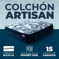 thumbnail image 4 of Colchón Individual Magnus Artisan de Spring Air – Firmeza Semi-Firme | Artesanía y tecnología avanzada, 4 of 8
