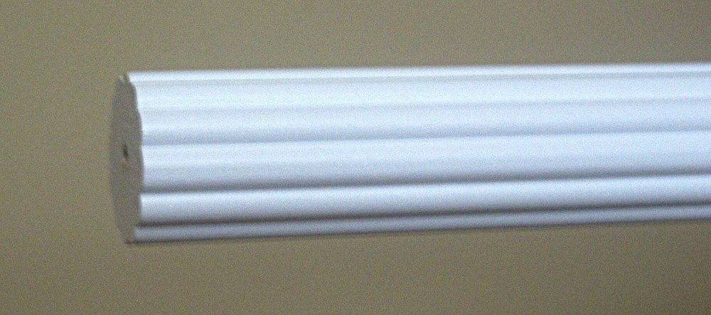 4ft, 6ft, 8ft by Kirsch! FREE SHIPPING!! 1 3/8" White Smooth Wood Pole! 
