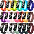 thumbnail image 1 of wonima11 20 Pieces Strap Replacement Compatible with Xiaomi Mi Band 7/6 / 5 and Amazfit Band 5, Bands for Xiaomi Mi Band 7 Bracelet Wristbands Accessories for Mi Fit 6 Straps (20 Colors), 1 of 1