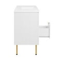 thumbnail image 4 of Single Sink Vanity Cabinet, White, Wood, Hotel Bedroom Bathroom, Modern Contemporary HB36428, 4 of 15