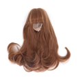 thumbnail image 1 of Toy Doll Head Wig Mesh Cloth Blunt Bangs Long Fake Hair for DIY Simulation Doll Modeling Light Brown, 1 of 4