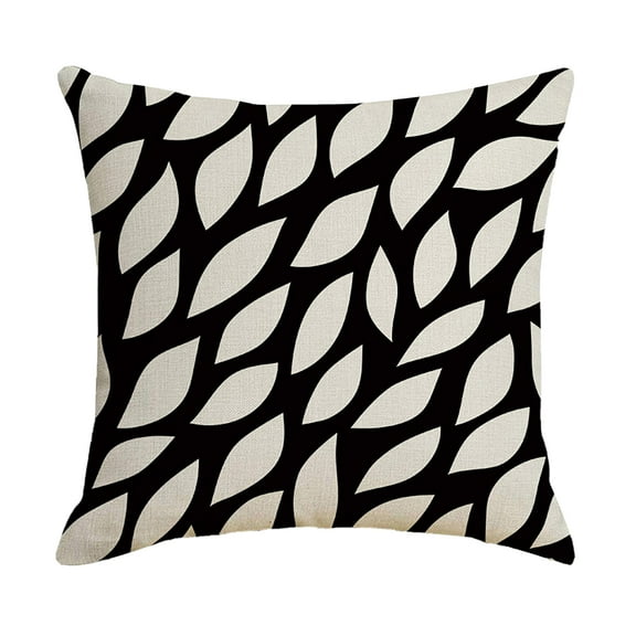 witspace Outdoor Waterproof Throw Pillow Covers Black and White Outdoor Pillow Covers Modern Geometric Decorative Outdoor Pillows for Patio Furniture