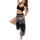 thumbnail image 3 of Txlixc Pantalones de entrenamiento para mujer, estampado digital bohemio, pantalones de yoga sueltos con lado dividido Txlixc Estilo de ocio, 3 of 9