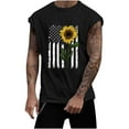 thumbnail image 2 of cllios Men's Patriotic Tank Tops 4th of July Tanks Mens Independence Day Muscle Shirts 1776 American Flag Sleeveless Graphic Tees Workout Shirts for Memorial Day, 2 of 5