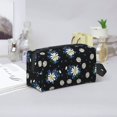 thumbnail image 6 of Uemuo Daisies Flowers Pattern Portable Toiletry Bags with Handle, Waterproof travel Make up Bags for Women, Large Capacity Travel Cosmetic Bags, 6 of 9