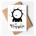 thumbnail image 1 of Universe Alien Monster Alien Cyclops Cartes de Mariage Félicitations Enveloppes de Vœux, 1 of 3
