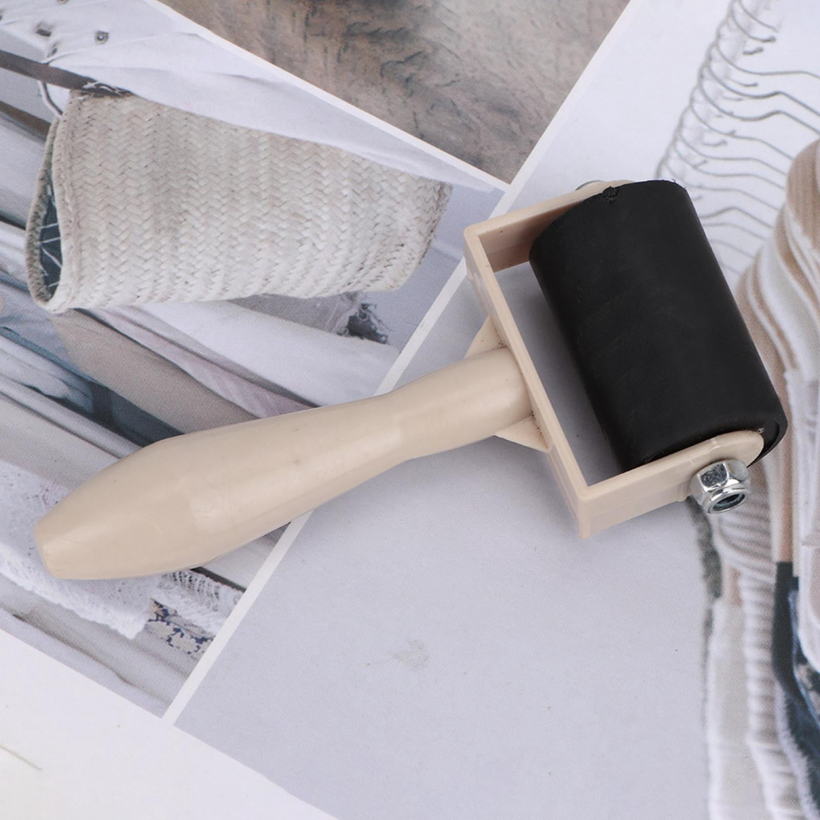 Rouleau Brayer 5 Cm Pour Impression - Poignée Anti-glissante - Outil Estampage Art - 3 Outils Peinture