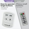thumbnail image 4 of Fosmon Wireless LED Puck Light 9 Pack with Remote Control, Under Cabinet Lighting for Kitchen Closet Bedroom Bathroom, 4 of 9
