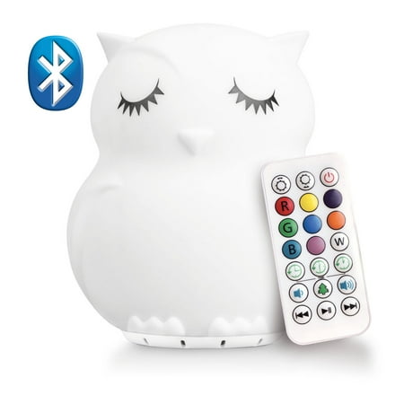 UPC: 0860003567326 | LumiPets Nursery Nightlight: Owl-Shaped Nightlight – Rechargeable with Bluetooth