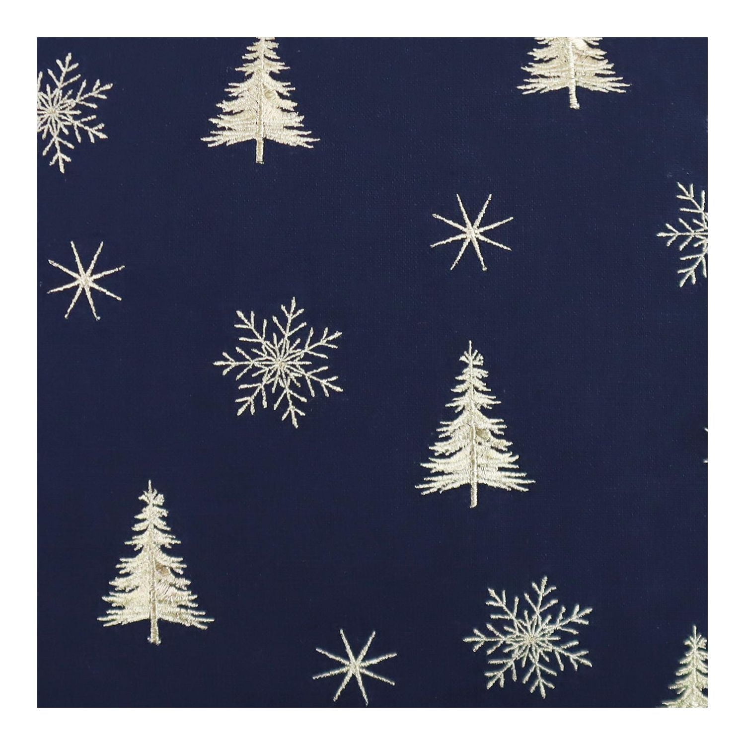 Holiday Time Décor Cushion 18x18 inch Trees Snowflakes Cushion