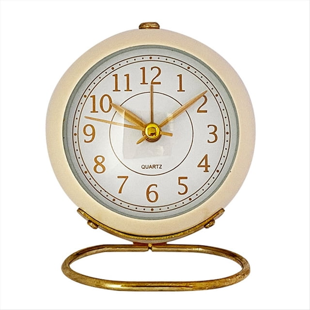 Relojes, Retroiluminación, Diseño Simple y , Reloj de Escritorio Pequeño con Luz , Silencioso, Funciona con Pilas, Color .