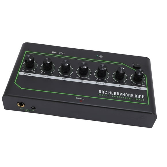 Portable DAC Gaming Headphone Amplifier, Compact Headphone Amp Stereo Earphone Amp with Low Noise Design for Smartphones Computers