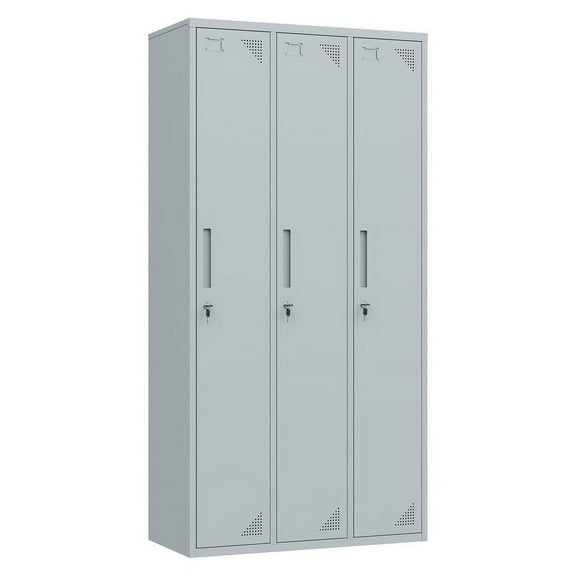 STANI Metal Lockers for Employees,71" Employees Storage Cabinet with Lock, Steel Storage Locker for Gym, School, Home, Office Staff