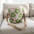 thumbnail image 4 of Women Tote Handmade Crochet Flower Tote Knit Floral Purse Bag Boho Beach Handbags Crossbody Shoulder Bag For Vacation, 4 of 5