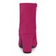 thumbnail image 3 of Botines De Tacón Grueso Con Cremallera Lateral Punta Redonda Para Mujeres Rosa caliente 37.5, 3 of 6