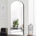 thumbnail image 1 of NeuType Arch Floor Mirror Modern Full Length Mirror Arched-Top Full Body Mirror with Stand Wall-Mounted Mirror Hanging Leaning Against Wall (71" x 28", Black), 1 of 7