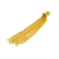 thumbnail image 3 of 6 Piezas de Cadena Hecha a Mano Borlas Colgantes Colgantes Joyas Haciendo Hallazgos para Bricolaje Joyería Artesanal 100mm , Oro Macarena Colgantes de borlas de metal encantos, 3 of 8