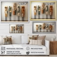 thumbnail image 4 of Designart "African Spirit Totems In Tradition" Folk Religion Floater Framed Wall Art Living Room, 4 of 5