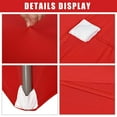 thumbnail image 7 of 3 Pcs 6 Ft Red Stretch Spandex Tablecloth, Stretchable Elastic Table Cover, Rectangular Anti-Wrinkle Tight Fit Washable Tablecloth, Cocktail Table Cover for Wedding, Banquet, Exhibitions, Party, 7 of 7