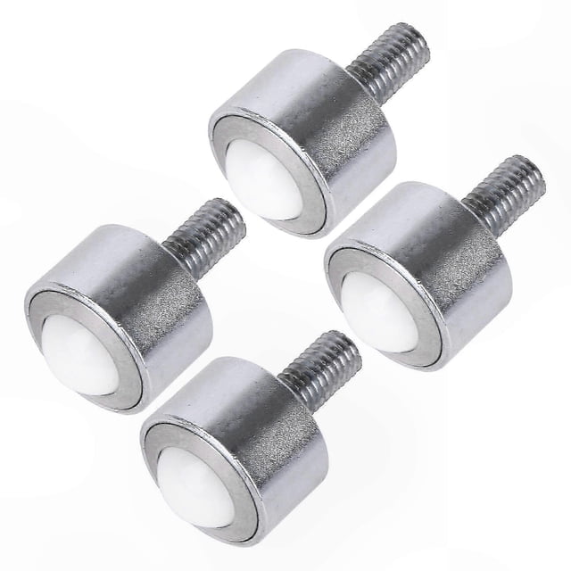 Nylon Rolling Ball Transfer Bearing Caster 0.59 Inch 99 Lbs Capacity Steel Wheel Multi-Directional Movement重型应用适用