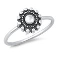 thumbnail image 1 of Handmade Bali Statement Ring .925 Solid Sterling Silver Band Jewelry Female Male Unisex Size 8, 1 of 4