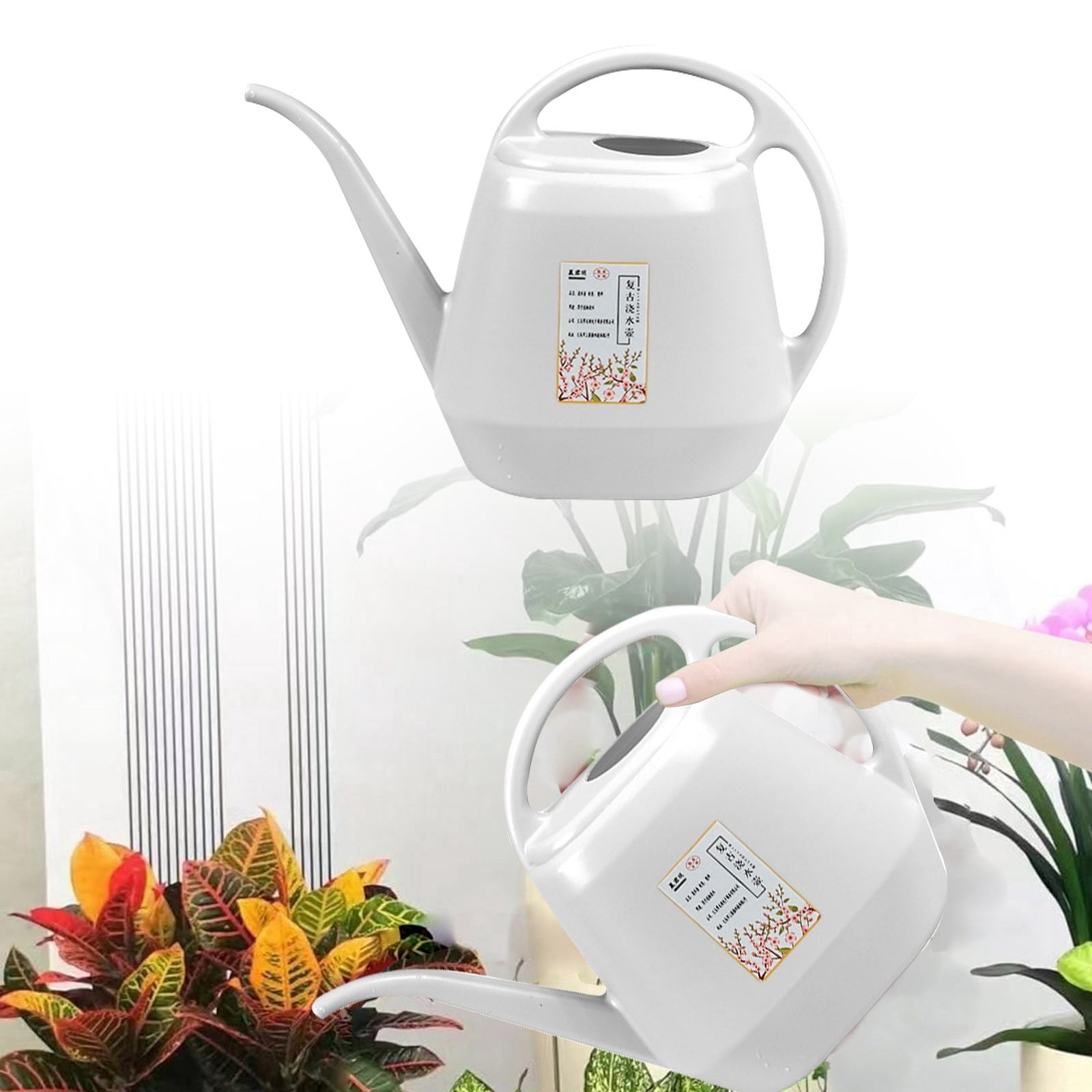 Arrosoir Jardin 4L Avec Poignée Ergonomique - Bec Long, Polypropylène, Pour Intérieur/Extérieur