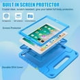 thumbnail image 3 of SUPNICE Kids Case with Screen Protector for iPad 9.7 Inch 2018/2017, Shockproof Convertible Handle Stand Kids Case for iPad 9.7 2017/2018 (iPad 5th and 6th Generation),iPad Air 2,Blue, 3 of 8
