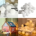 thumbnail image 3 of Ghirlanda luminoasa, KkvoGmle, Bumbac, 3m, 20LED, Batería, Alb, 3 of 4