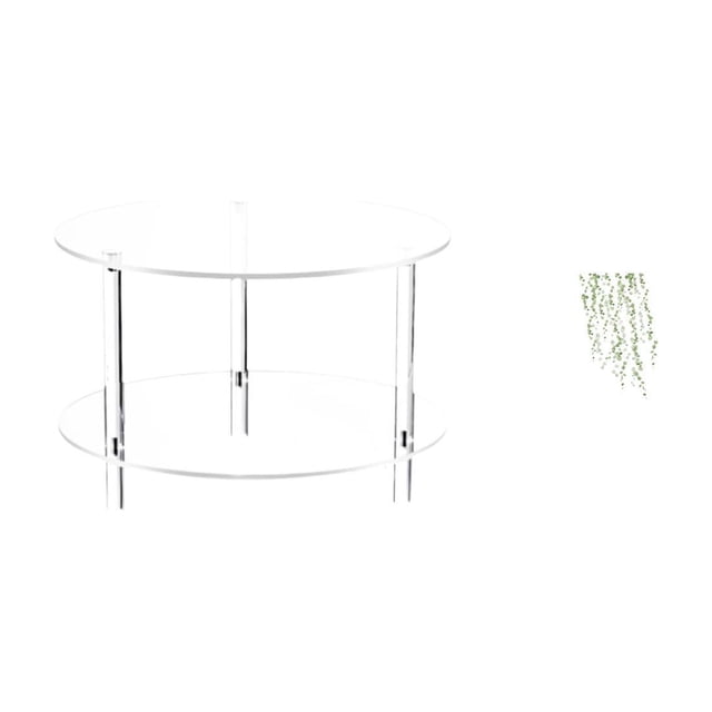 Mesa auxiliar redonda de acrílico,Mesa auxiliar redonda de acrílico,mesita de noche.,Mesa auxiliar redonda pequeña de acrílico transparente para bebidas,Adhesivo de pared,Vinilo decorativo