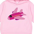 thumbnail image 3 of Inktastic Girls Pink Airplane Pilot Toddler Hoodie, 3 of 4