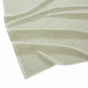 Brooklyn Loom Everyday Ribbed Sage 14 Piece Towel Set, Solid Textured, for Men and Women, Oeko-TEX Certified Confidence