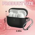thumbnail image 2 of GJX 2Pcs Case Cover Fits for Airpods Pro 2,Elastic Tpu Case Compatible with Airpod Gen 2,Minimal Solid Case for Airpod Pro,Style1, 2 of 7