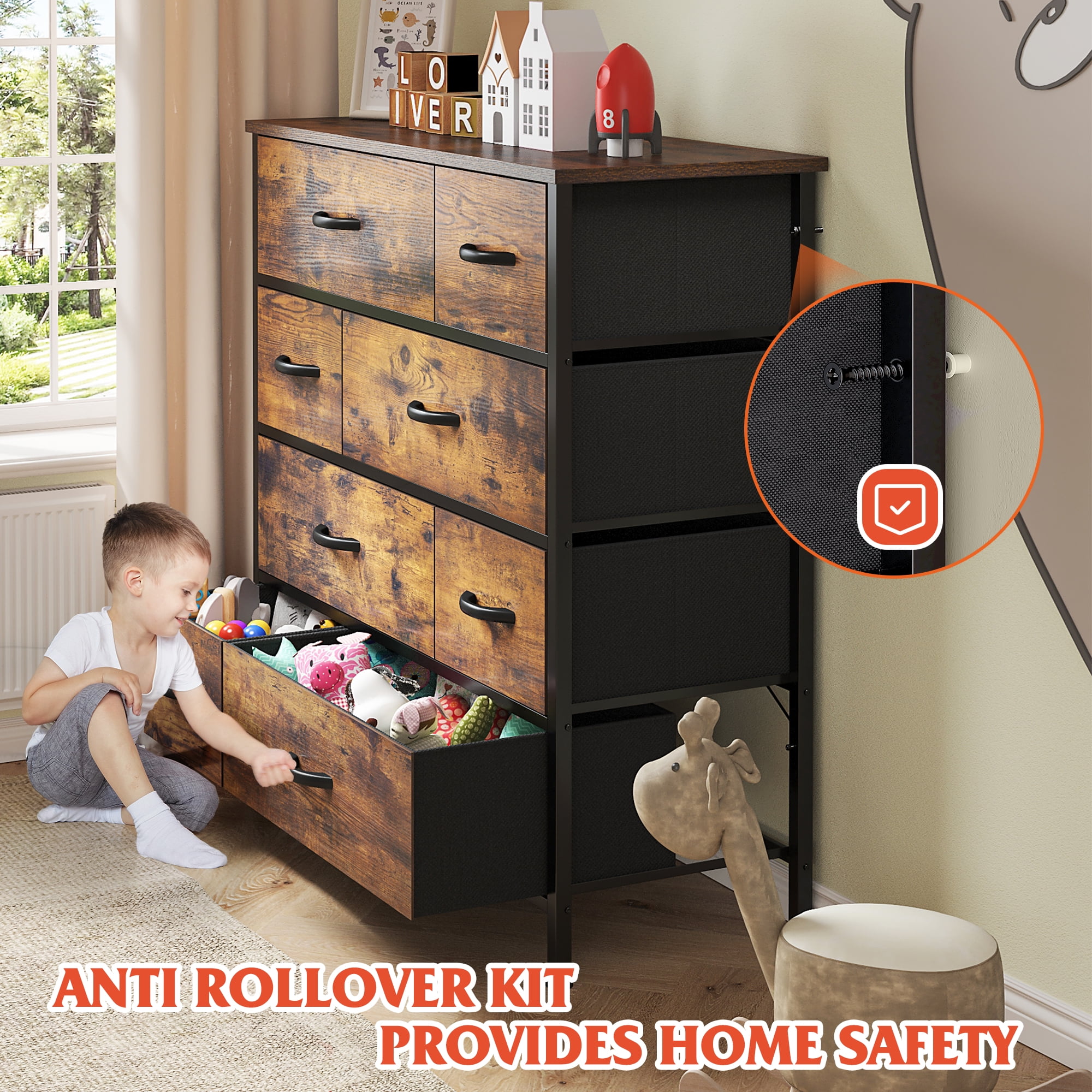 8 drawer vertical dresser deals