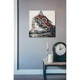 thumbnail image 3 of Epic Art 'Hippie Cat I' by Carolee Vitaletti, Acrylic Glass Wall Art, 24"x24", 3 of 5