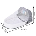 thumbnail image 1 of Nido portátil de viaje para bebé, cuna multifunción con mosquitera, plegable, para dormir Fivean unisex, 1 of 2