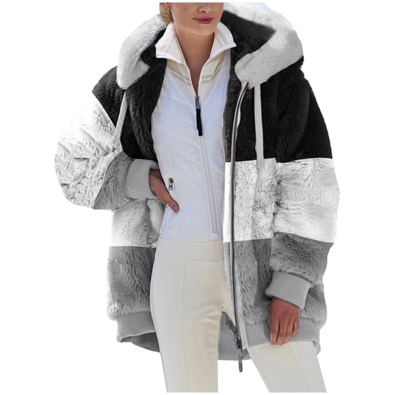UPPADA Long Winter Coats for Women Dressy Warm Extreme Cold Weather Outwear Thicken Faux Fur Lined Jacket Overcoat