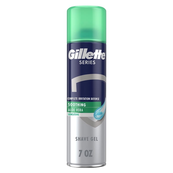Gillette Series Soothing Shaving Gel for Men, Protects Against 5 Signs of Shaving Irritation, Shave Gel With Aloe Vera, Suitable for Sensitive Skin