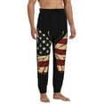 thumbnail image 4 of Xecao Patriotic USA Butterfly Art Print Active Tech Joggers for Men, Mens Sweatpants Lounge Pants with Pockets-Small, 4 of 5