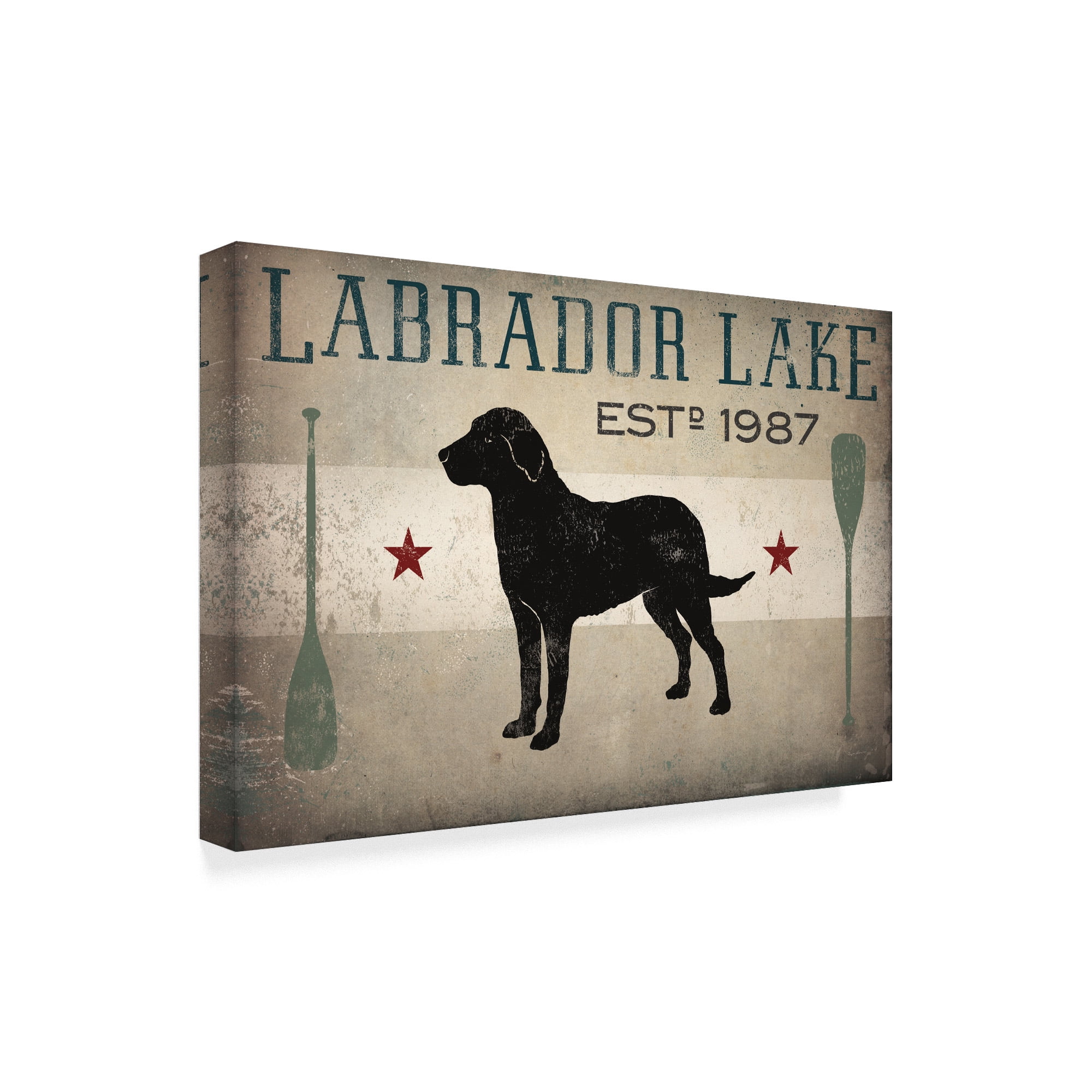 Trademark Fine Art 'Labrador Lake' Canvas Art by Ryan Fowler