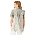 thumbnail image 2 of Woman Within Plus Size Pintucked Half-Button Tunic, 2 of 5
