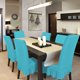 thumbnail image 3 of Funda de Silla PiccoCasa 4Uds Volantes Extensible comedor Lago azul, 3 of 9