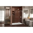 thumbnail image 2 of DreamLine Aqua Ultra 32 in. D x 60 in. W x 74 3/4 in. H Frameless Shower Door in Chrome and Right Drain White Base Kit, 2 of 15