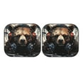 thumbnail image 7 of Daiia Urban Bear With Headphones 2PCS Car Windshield Sun Shade, Foldable Sun Shield for Car Front Window, Auto Sun Blocker Visor Protector Universal for Truck SUV Pickup-Small, 7 of 7