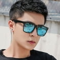 thumbnail image 4 of Lttoisl Lunettes de Soleil Rétro Carrées Unisexes Polarisées pour Hommes et Femmes / Protection UV400 Conduite Vélo Pêche Lunettes / Monture PC Mode, Verres Anti-Éblouissement (5x15 cm, Noir), 4 of 8