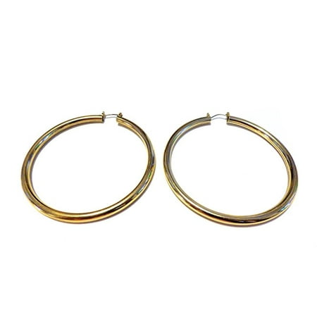 Fashion Jewelry Large Gold Hoop Earrings Lightweight Round Large Gold Hoop Earrings Lightweight Round Hoops