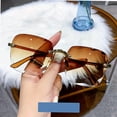 thumbnail image 3 of Typpkmm Square Rimless Sunglasses Women Brand Designer Summer Glasses Fashion Sun Glasses for Men Uv400 Shades Oculos Red, 3 of 7