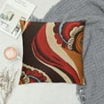 thumbnail image 2 of Chilfamy Red Brown Spiral Throw Pillow Cover Modern Simple Abstract Stripes Swirls Pillow Case for Kids Teens Adults Simple Geometric Circles Decor Cushion Cover for Couch Office White, 2 of 5