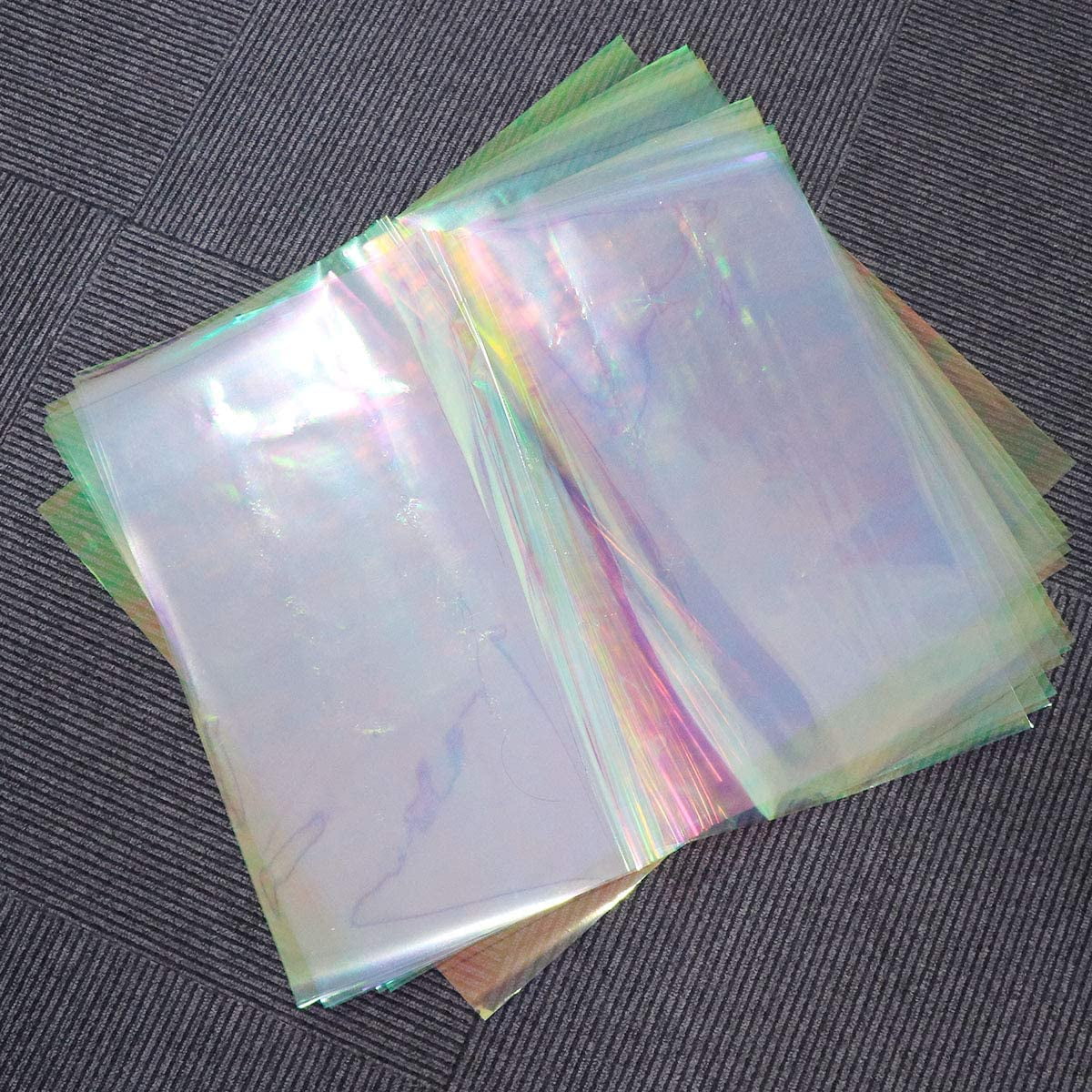 10pcs Flower Packaging Papers Iridescent Film Cellophane Wrapping Gifts 60x50cm 